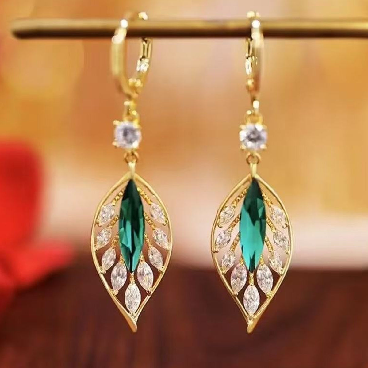 Gold Plated Knot Design Pendant Necklace Set with Stud Earrings & Ring for Women