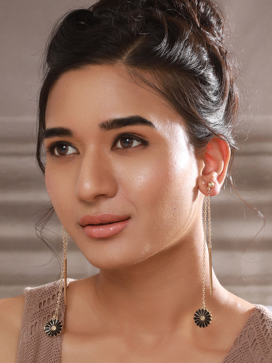 Jazz And Sizzle Set of 2 Pearl Beaded & Enameled Drop Earrings