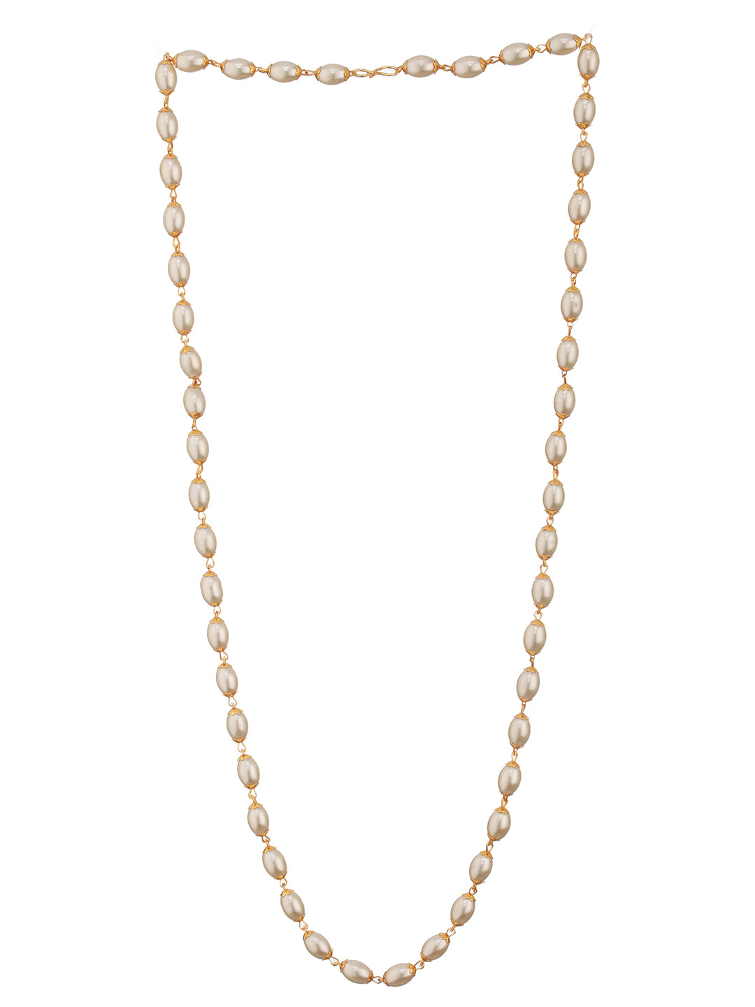 Jazz And Sizzle Gold-Plated Pearl Beaded Necklace