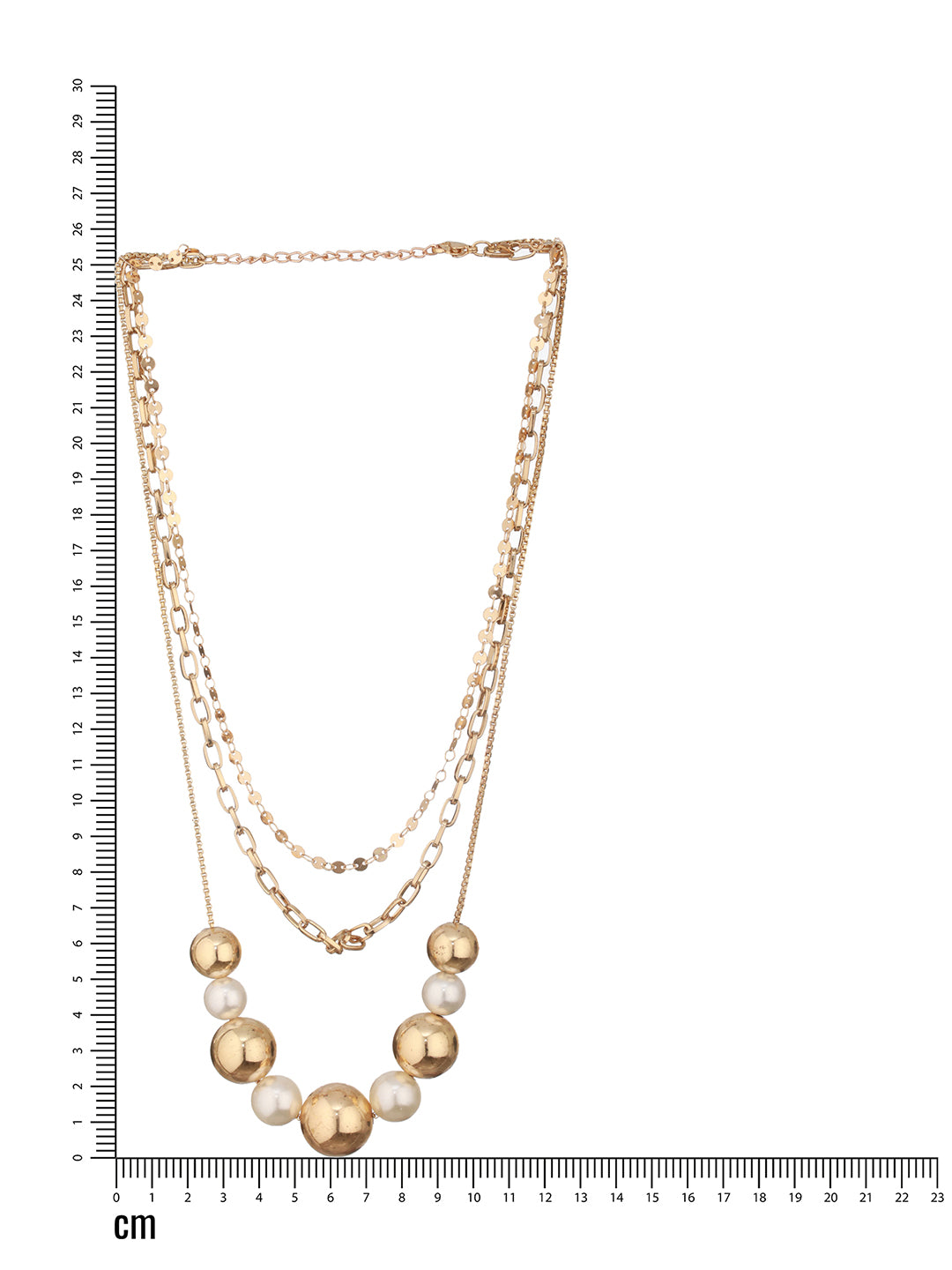 Jazz And Sizzle Gold-Plated Pearls Beaded Necklace & Chain