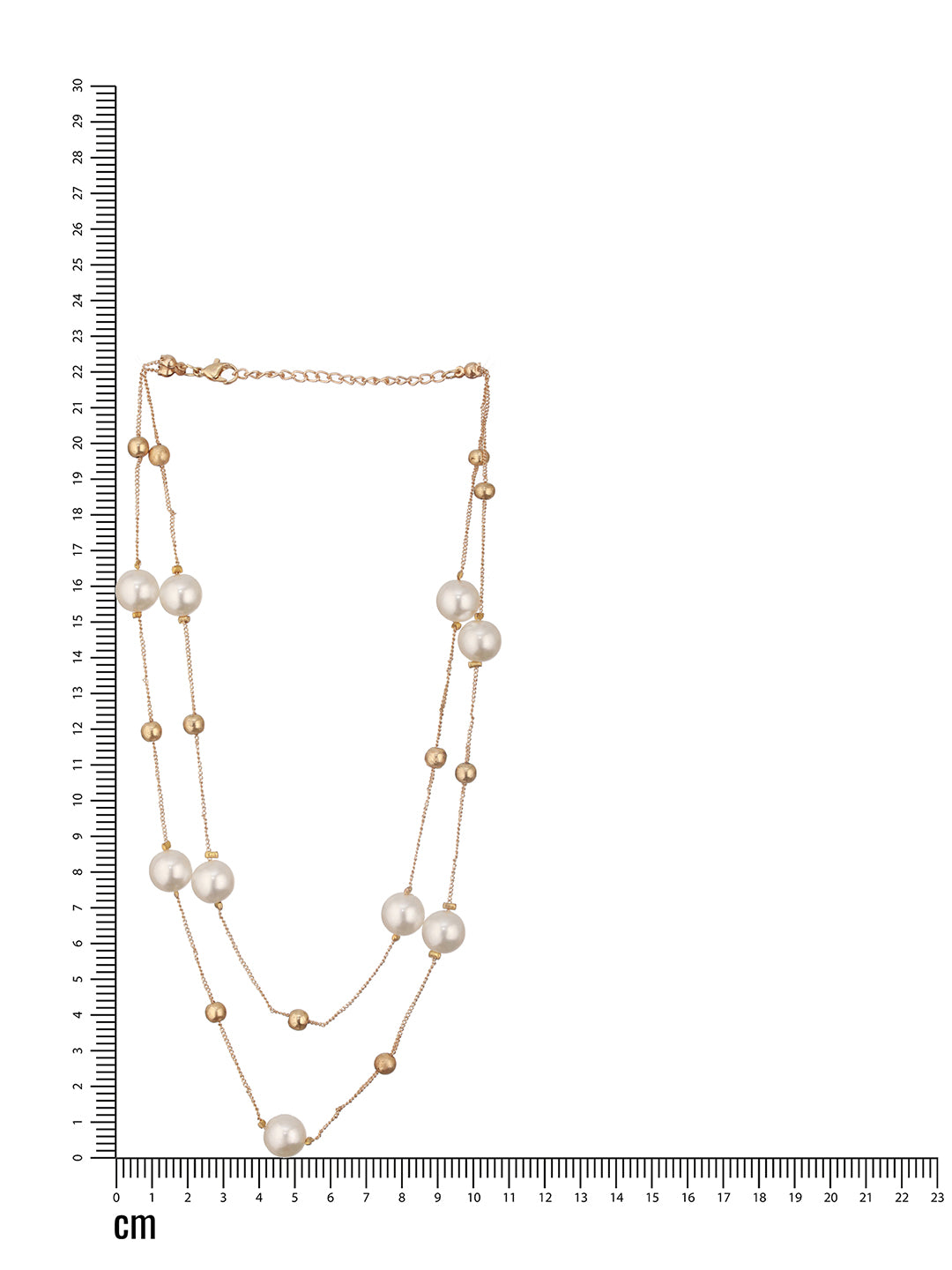 Minimal Gold-Plated Pearl Layered Necklace for Women