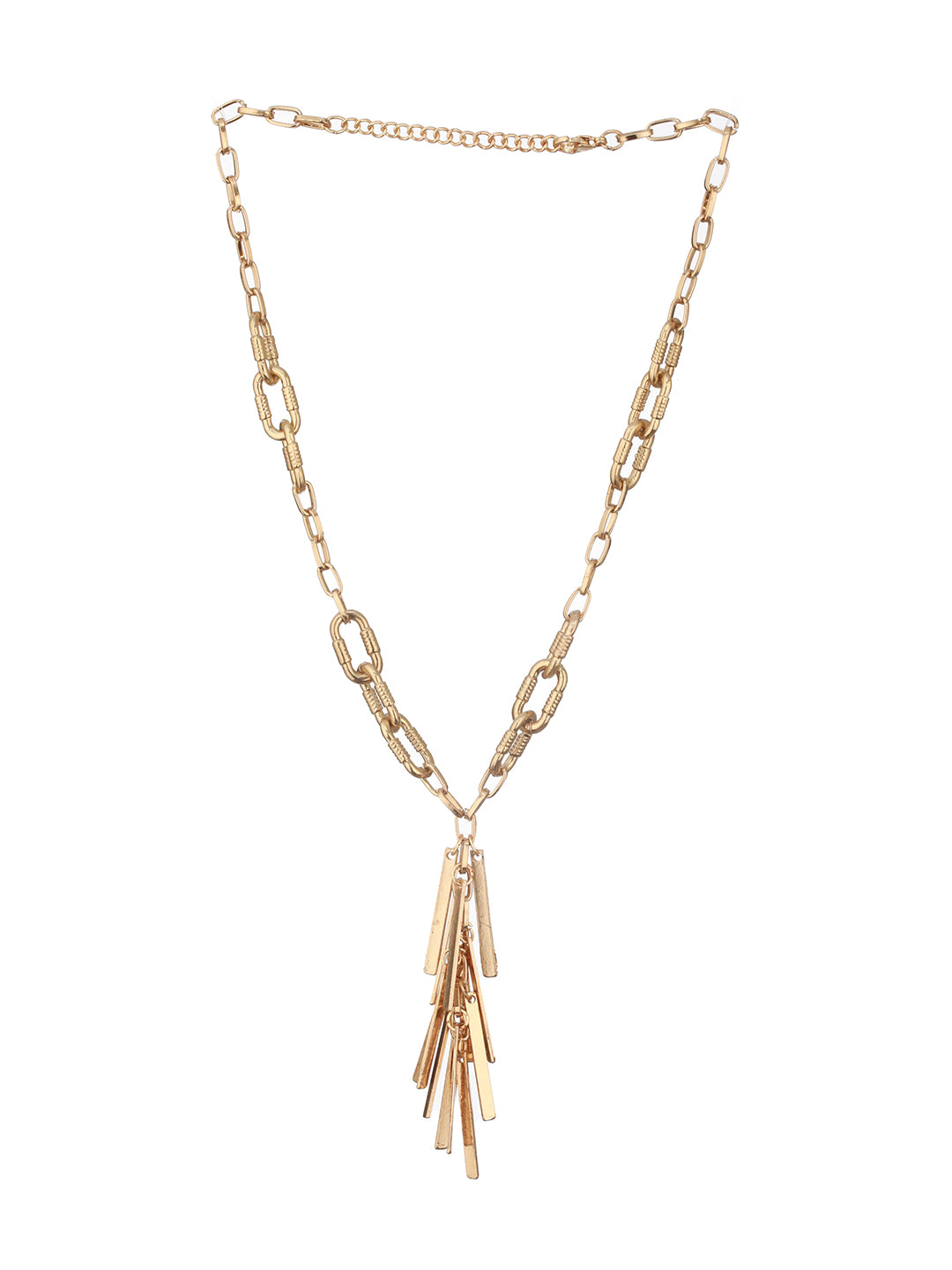 Jazz And Sizzle Gold-Plated Tasseled Necklace Chain