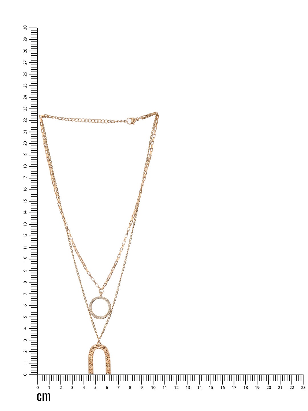 Jazz And Sizzle Gold-Plated Charm Layered Necklace Chain