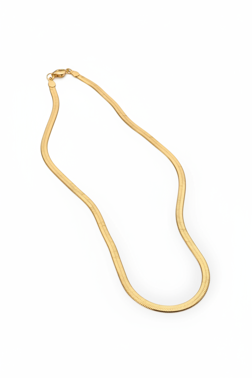 Jazz And Sizzle 18 KT Gold Plated Textured Chain For Men