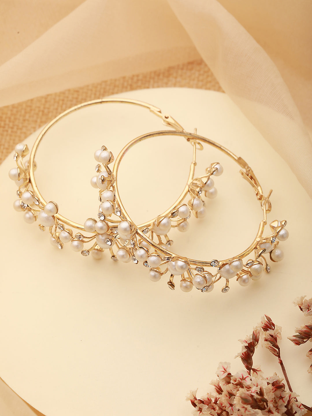 Gold-Toned Classic Hoop Earrings - Jazzandsizzle
