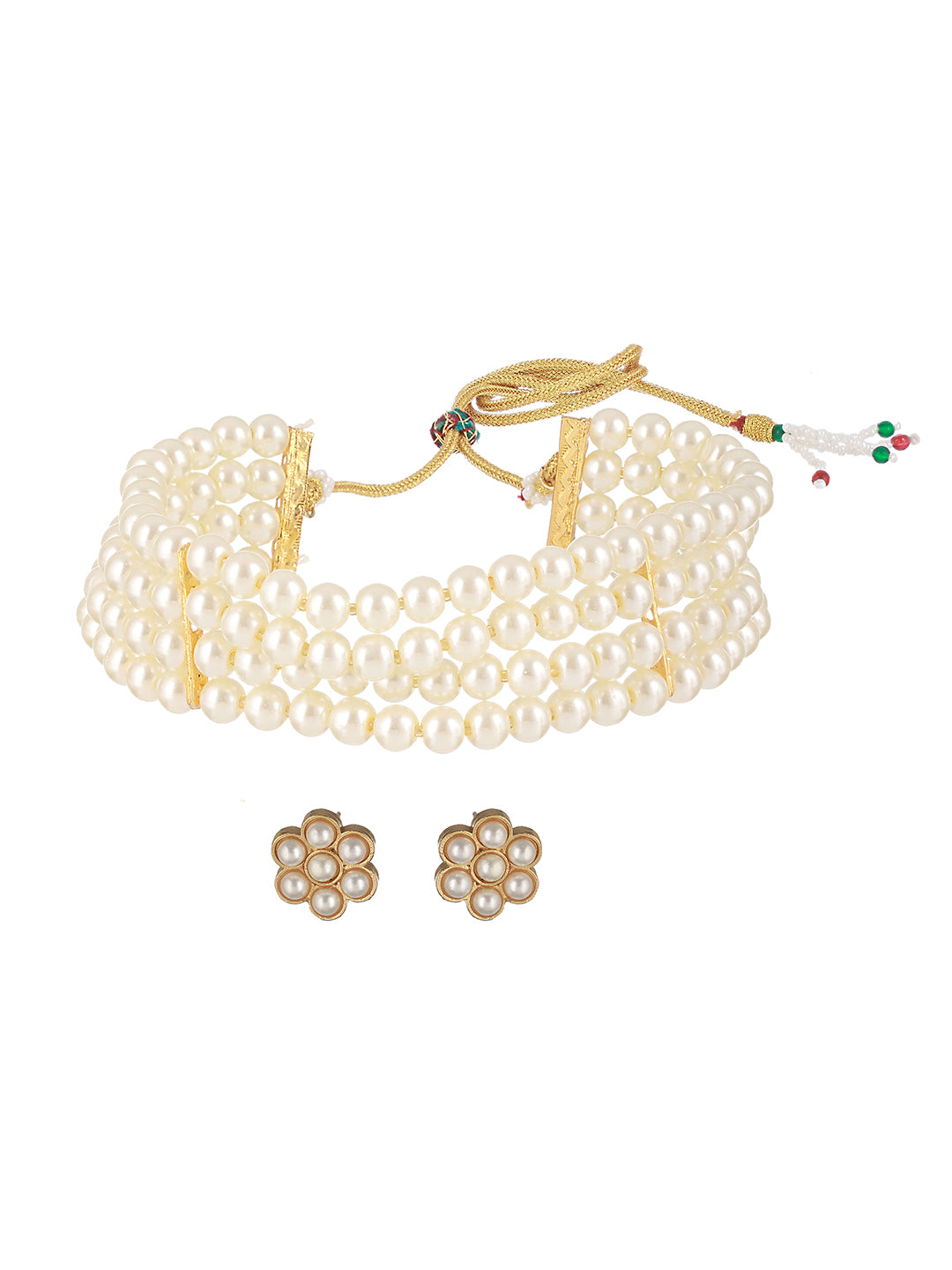 Gold-Plated Beaded Jewellery Set - Jazzandsizzle