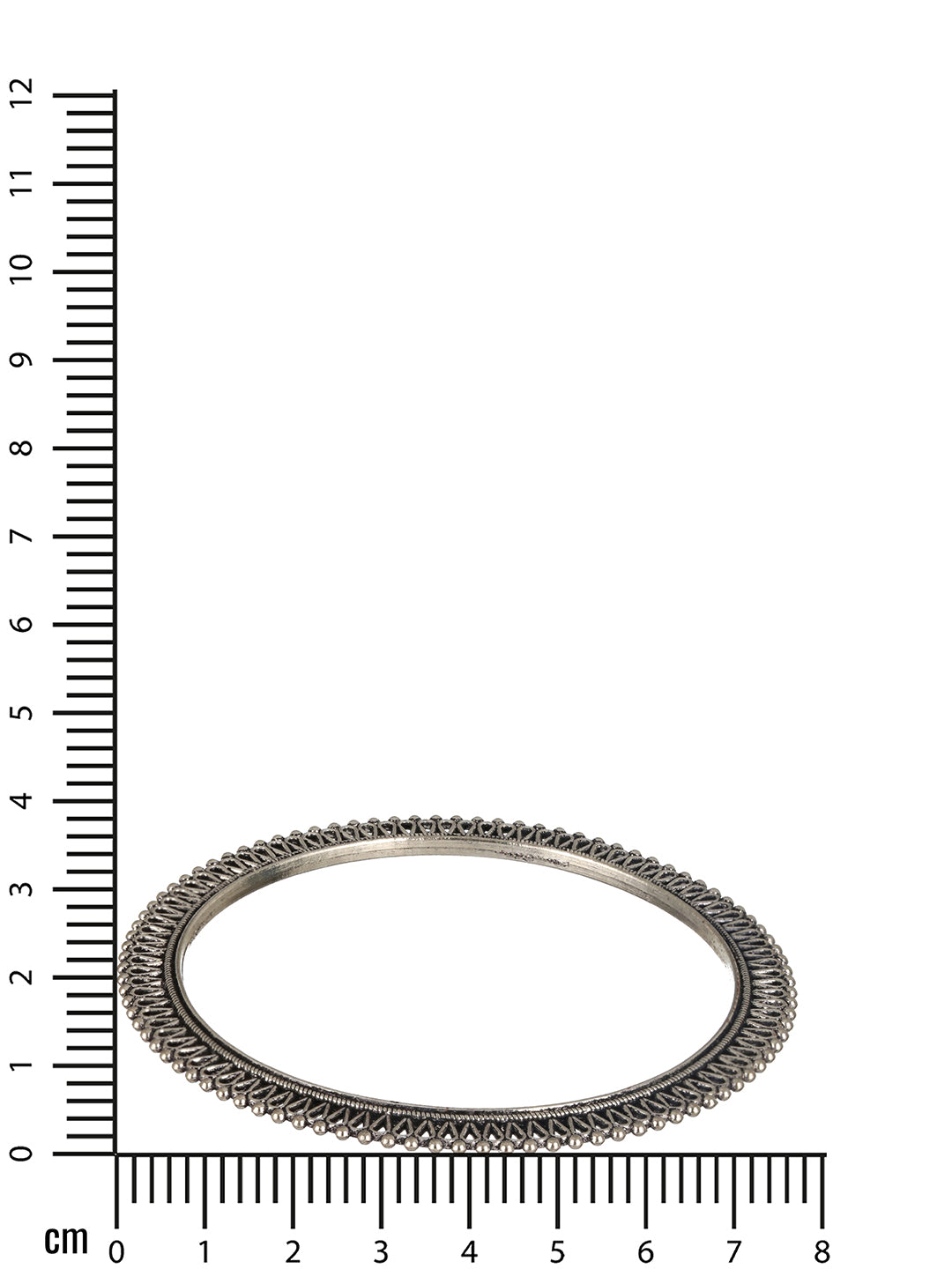 Jazz And Sizzle Set of 6 Oxidised Silver-Plated Oxidised Bangles Set