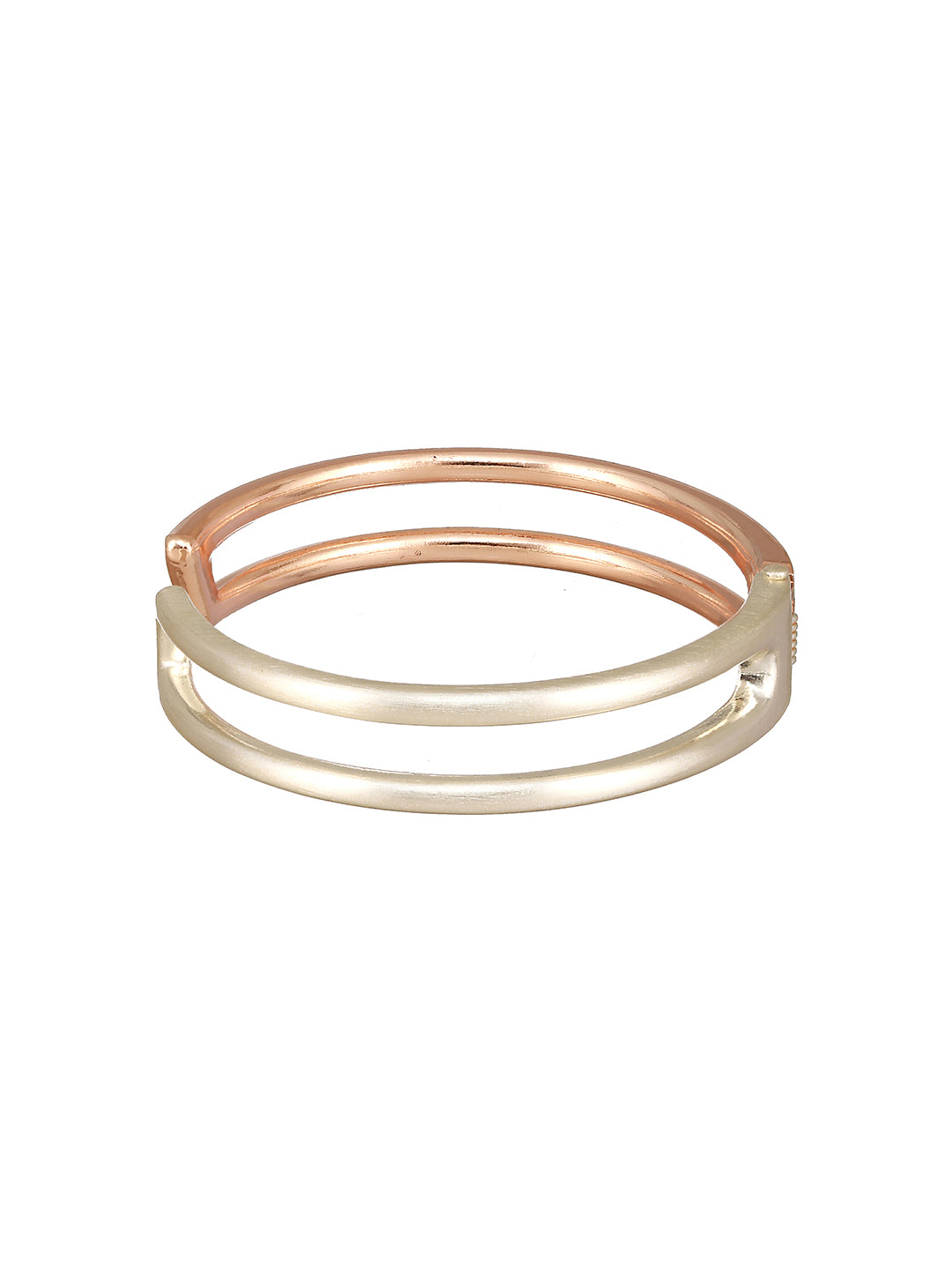 Women Gold-Toned Brass Cuff Bracelet - Jazzandsizzle