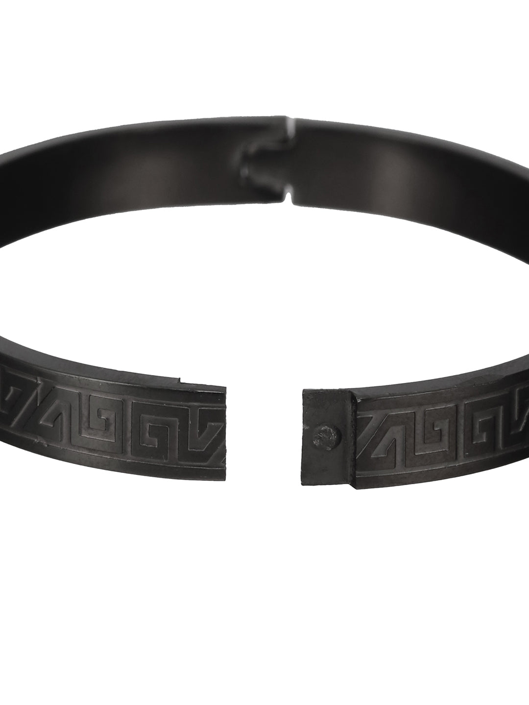 Men'S Men Black Stainless Steel Kada Bracelet