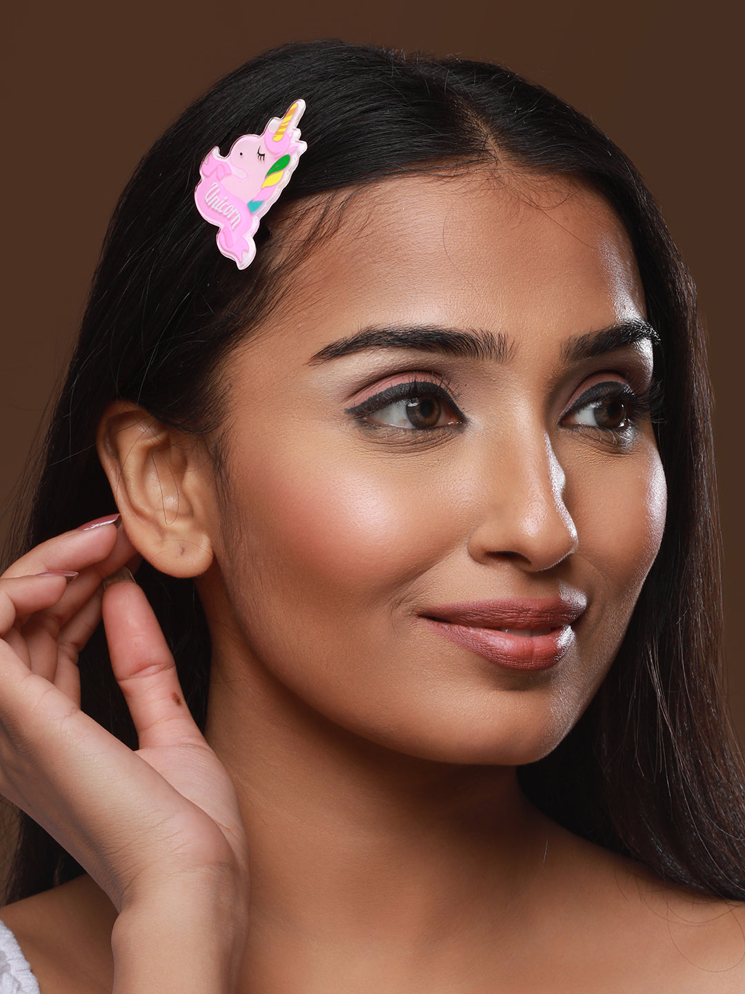 Girls Set Of 10 Multicoloured Unicorn Alligator Hair Clip - Jazzandsizzle