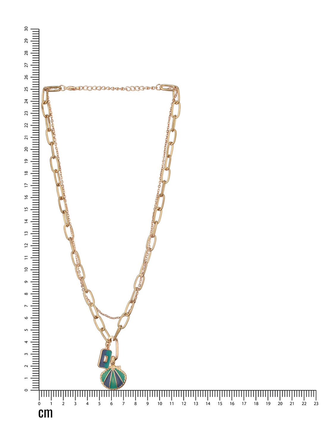Jazz And Sizzle Gold-Plated Pearl & Charm Layered Necklace Chain