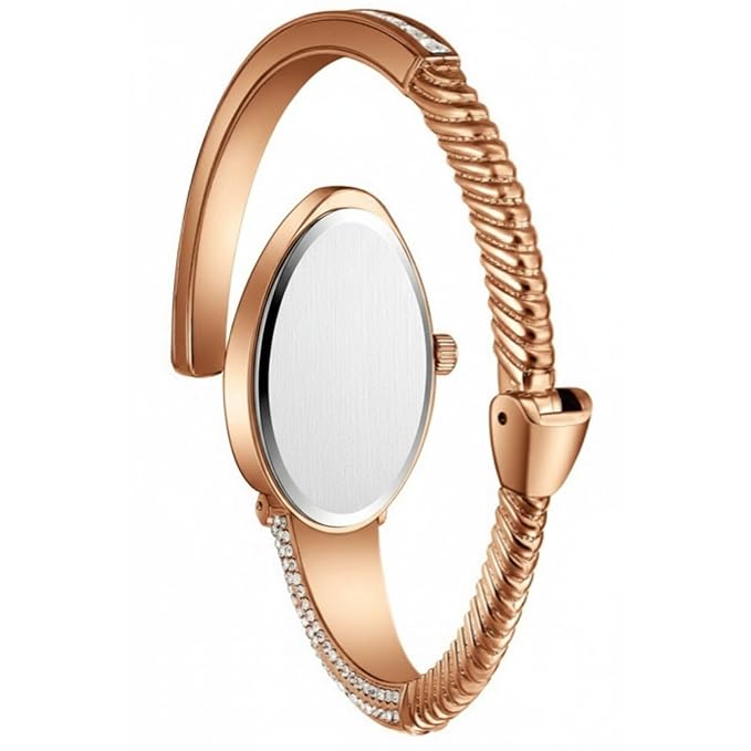 Crystal Studded Oval Dial | Elegant Jewellery Watch for Women & Girls | Party, Wedding & Festive