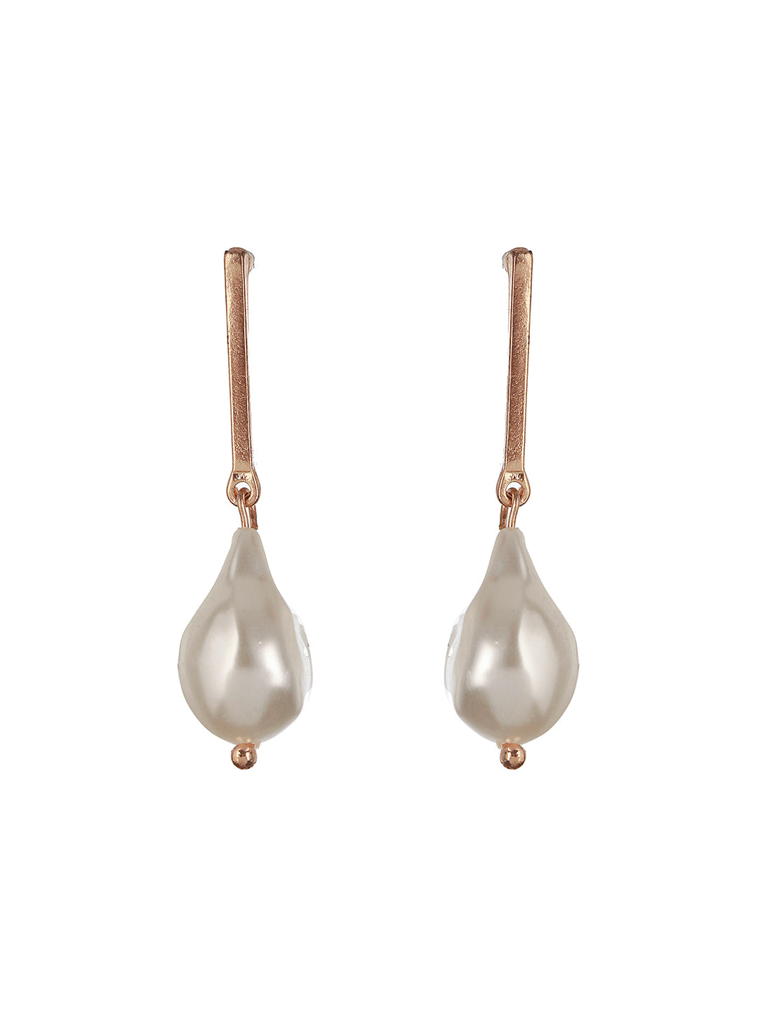 Set of 6 Gold-Plated Pearl Drop Earrings - Jazzandsizzle
