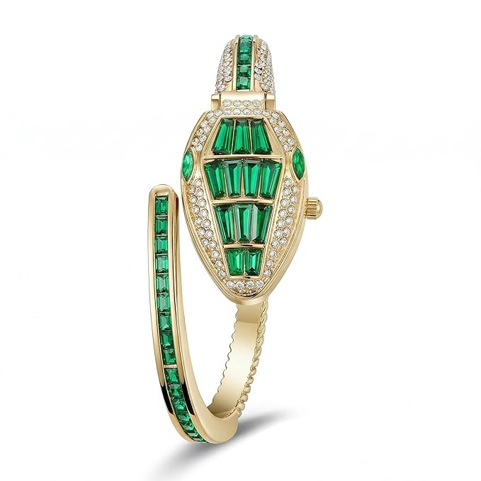 Emerald Grace Stainless Steel Bracelet Watch | Anit Tarnish