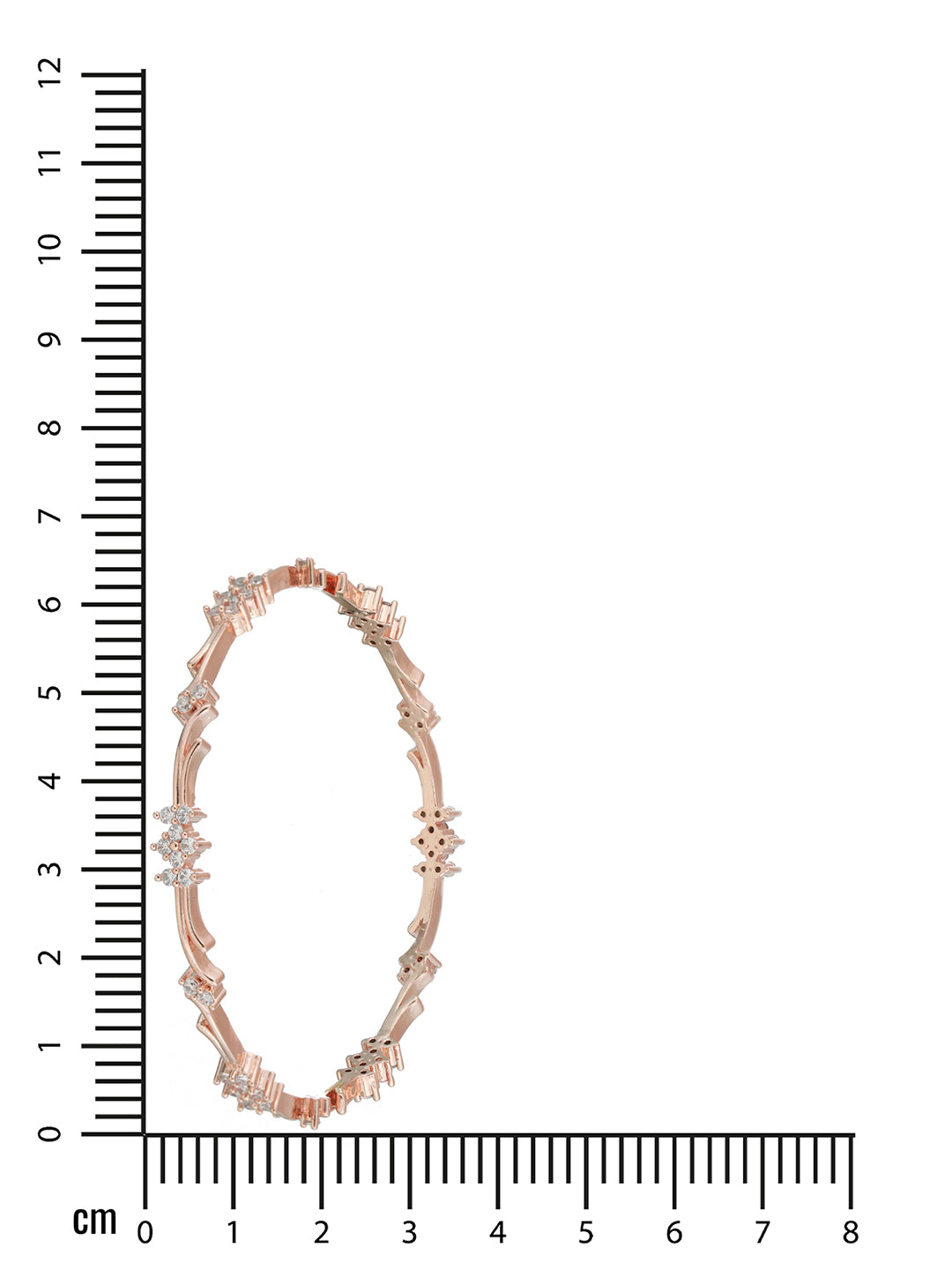 Set Of 2 Rose Gold-Plated AD Studded Bangles - Jazzandsizzle