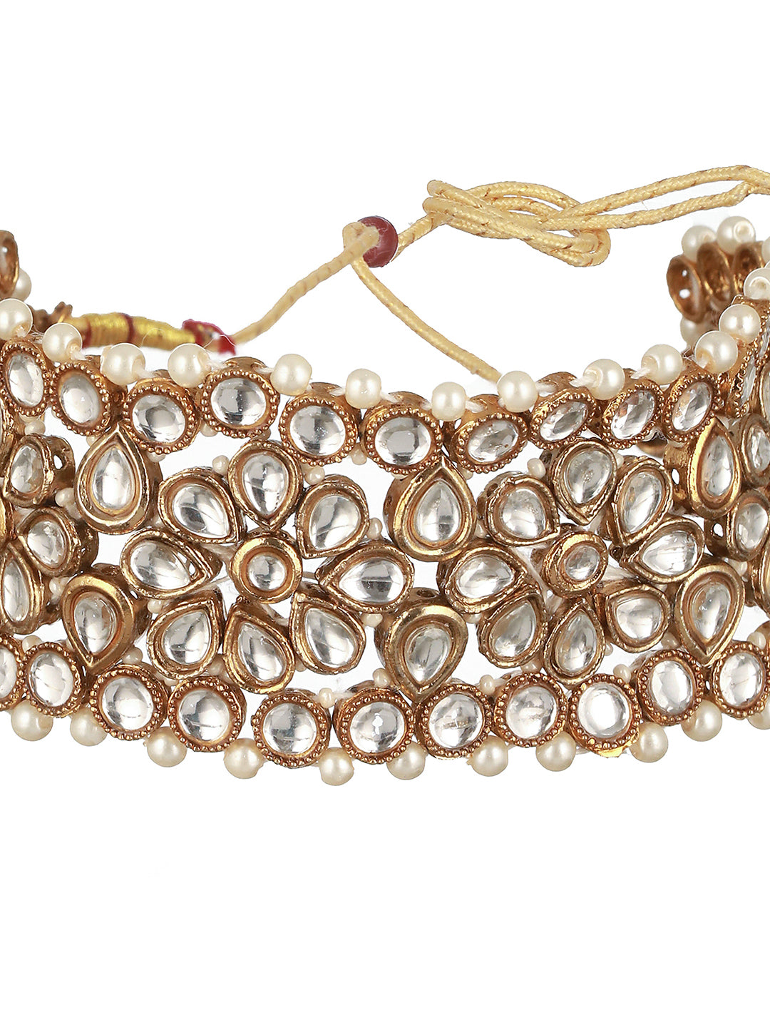 Gold-Plated Kundan-Studded Jewellery Set - Jazzandsizzle