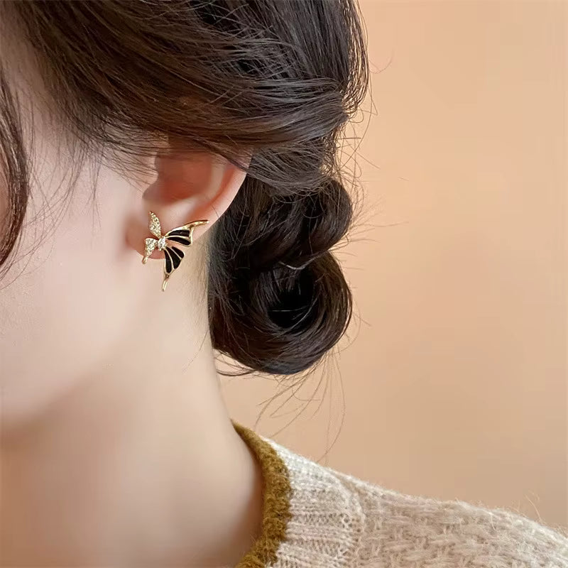 Gold Plated Stainless Steel Butterfly Earring