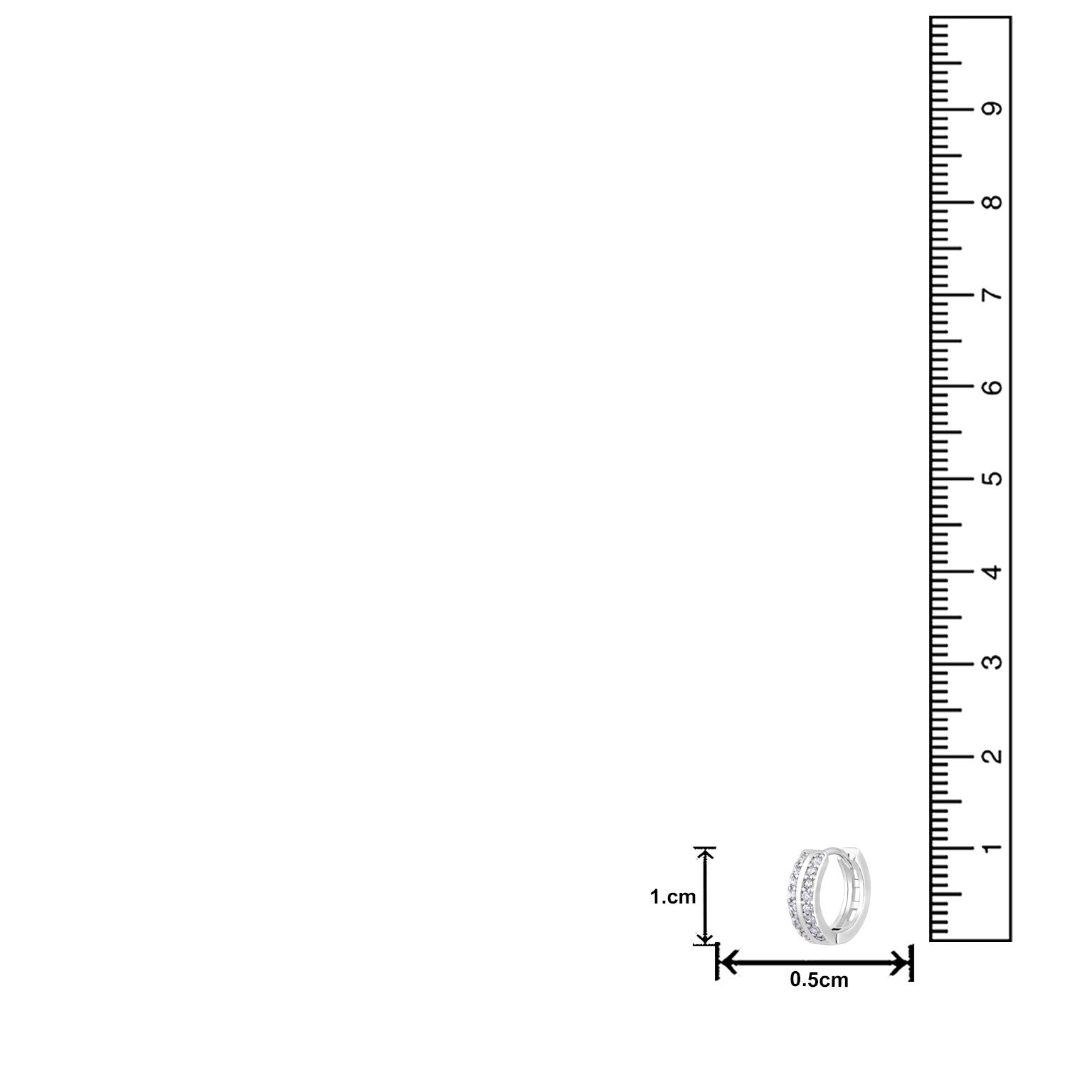 Jazz And Sizzle Rhodium Plated Geometric Hoop Earrings