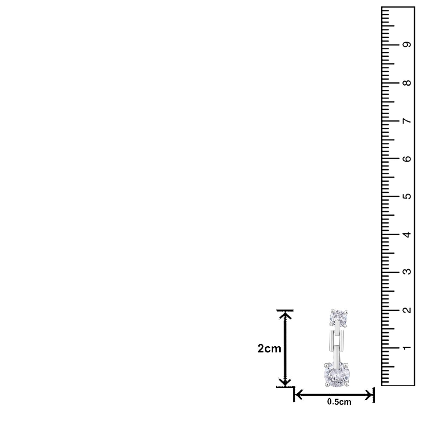 Jazz And Sizzle Rhodium-Plated Circular Drop Earrings