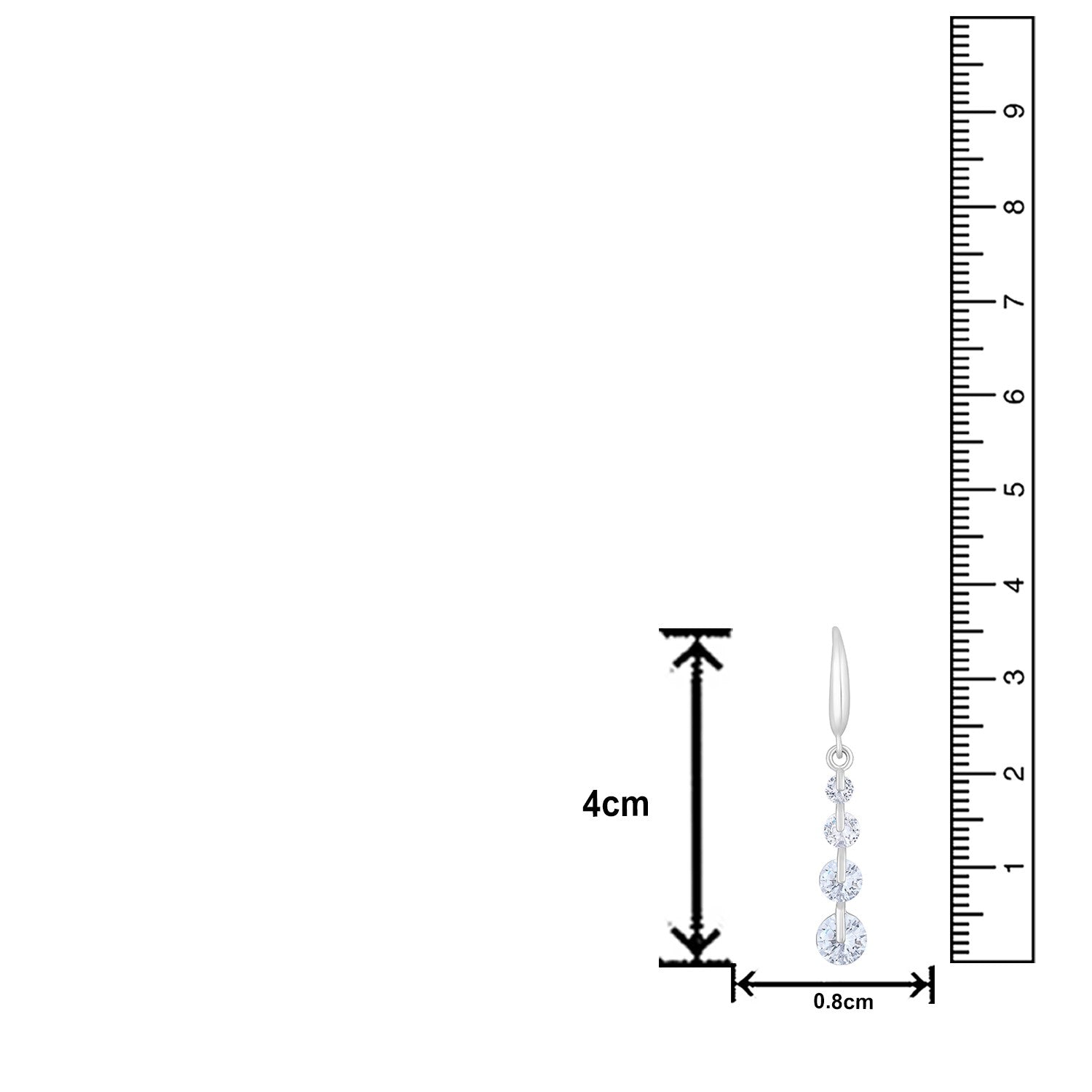 Jazz And Sizzle Rhodium-Plated Circular Drop Earrings