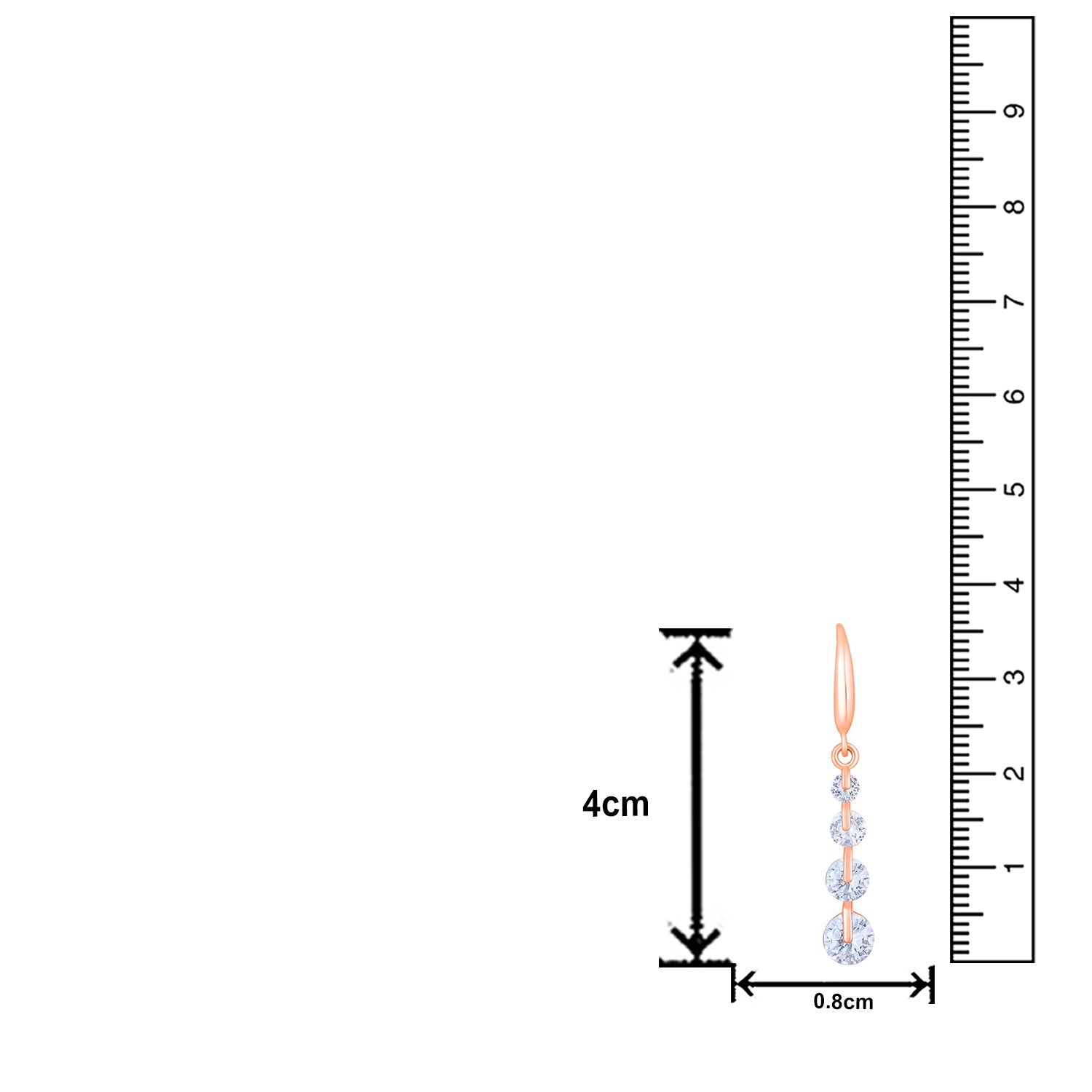 Jazz And Sizzle Rose Gold-Plated Circular Drop Earrings