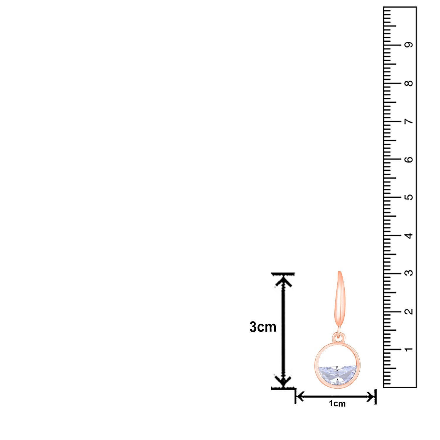 Jazz And Sizzle Rose Gold-Plated Circular Drop Earrings