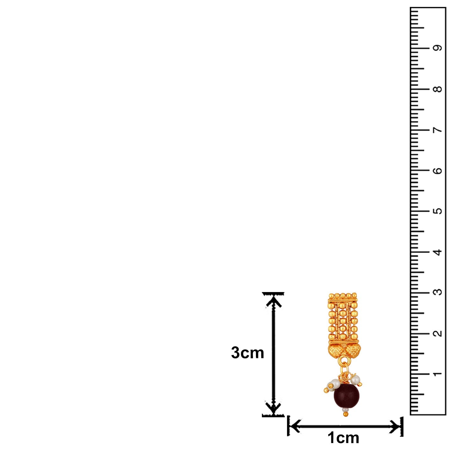 Jazz And Sizzle Gold-Plated Kundan-Studded Ruby & Green Stone Studded Necklace & Earrings Set (Copy) (Copy)