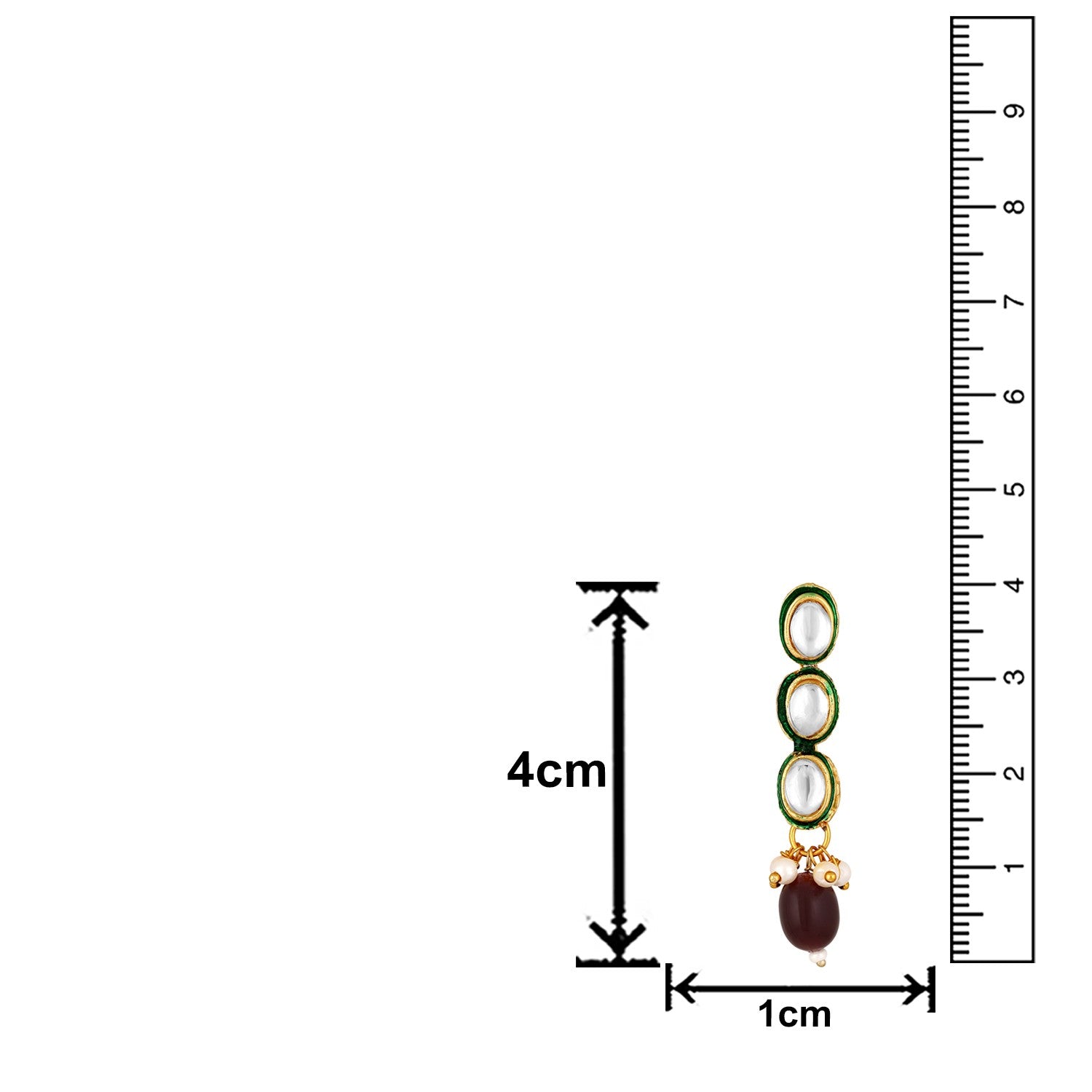 Jazz And SizzleJazz And Sizzle Gold-Plated Kundan-Studded & Multicolor Pearl Beaded Handcrafted Jewellery Set