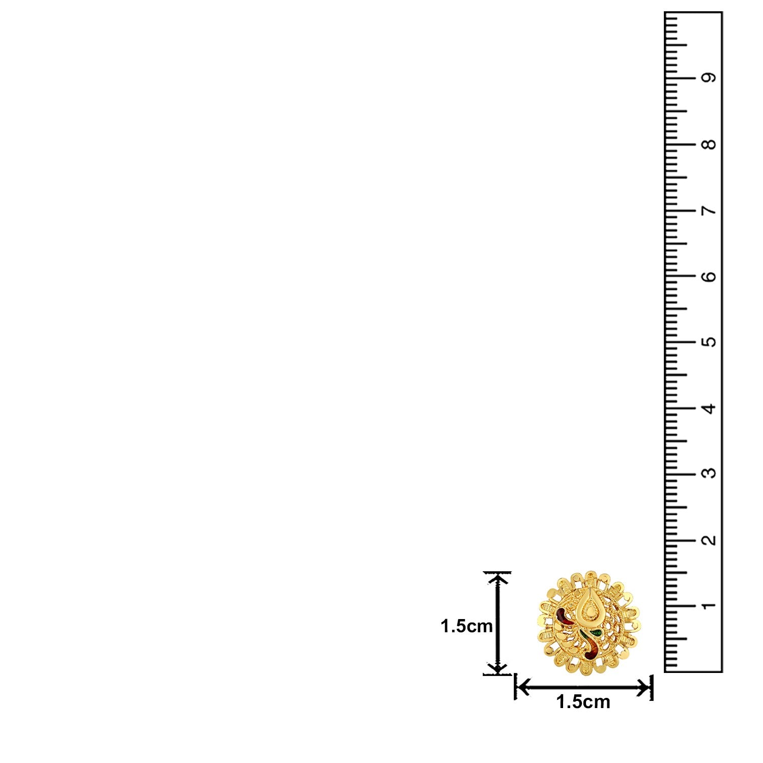 Jazz And Sizzle 22K Gold Plated Golden Beads & Pearl Drops Radha Krishna Temple Jewellery Set (Copy) (Copy) (Copy)