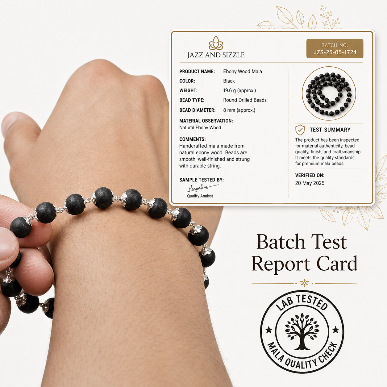 Rudraksha Beads Mala for Men JS-SNC-0018