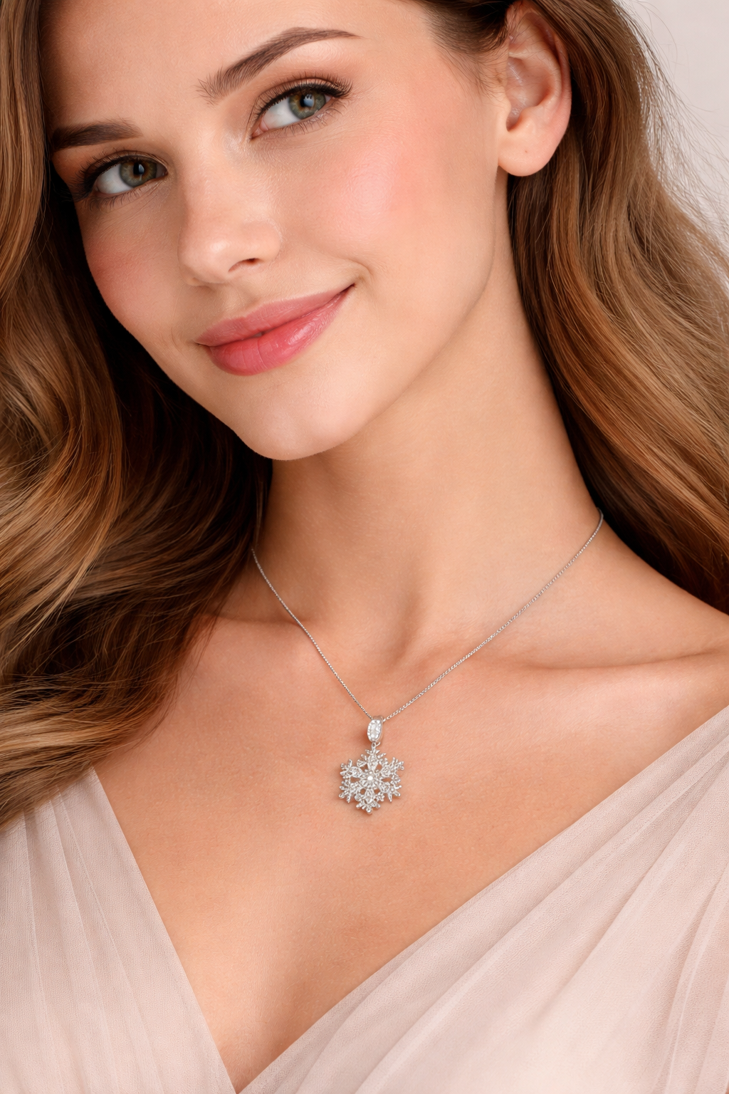 Diamond Frost Bloom Pendant