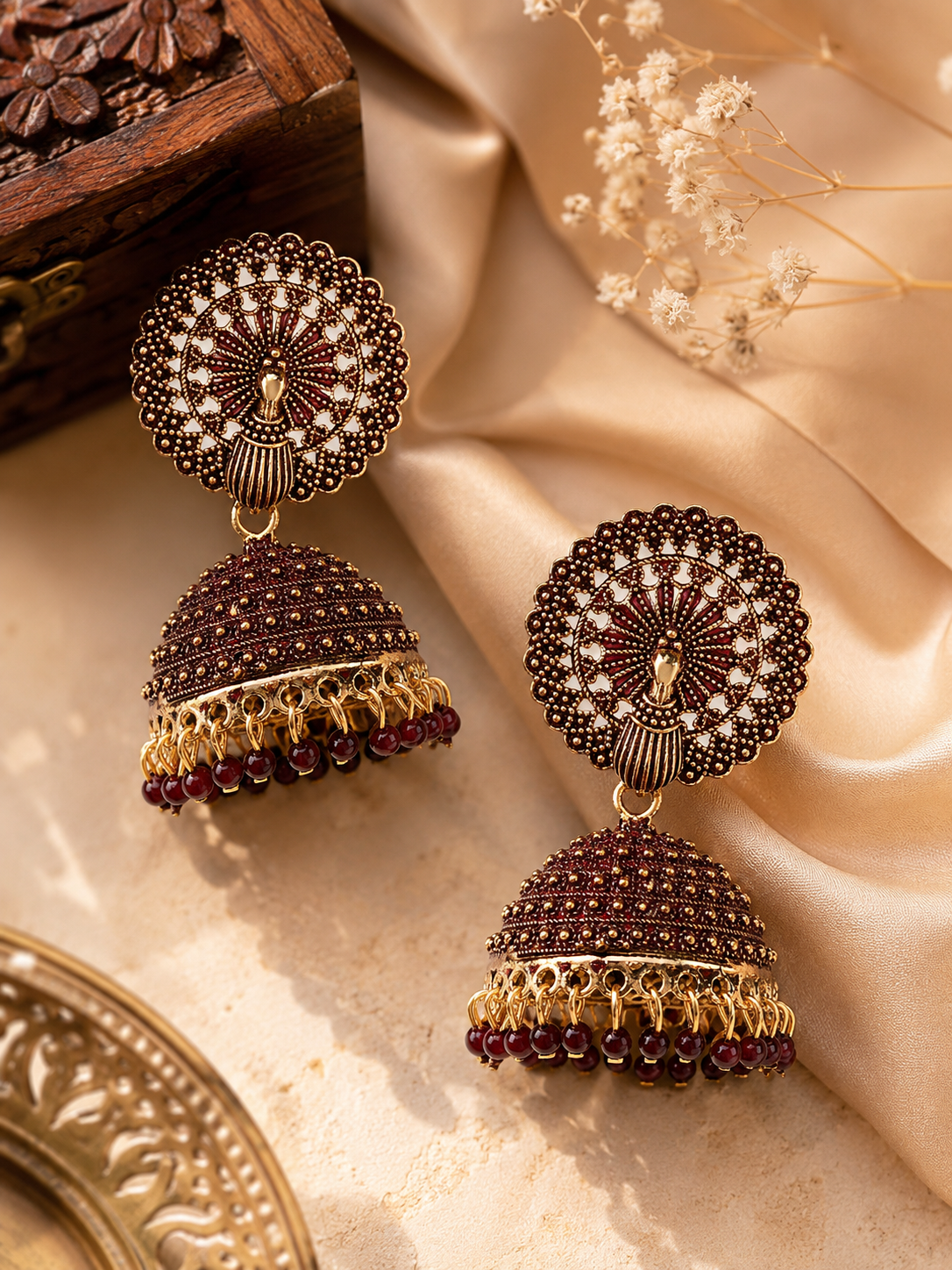 traditional jhumka earrings