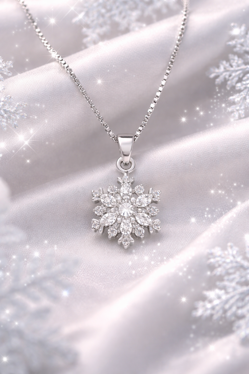 Diamond Frost Bloom Pendant