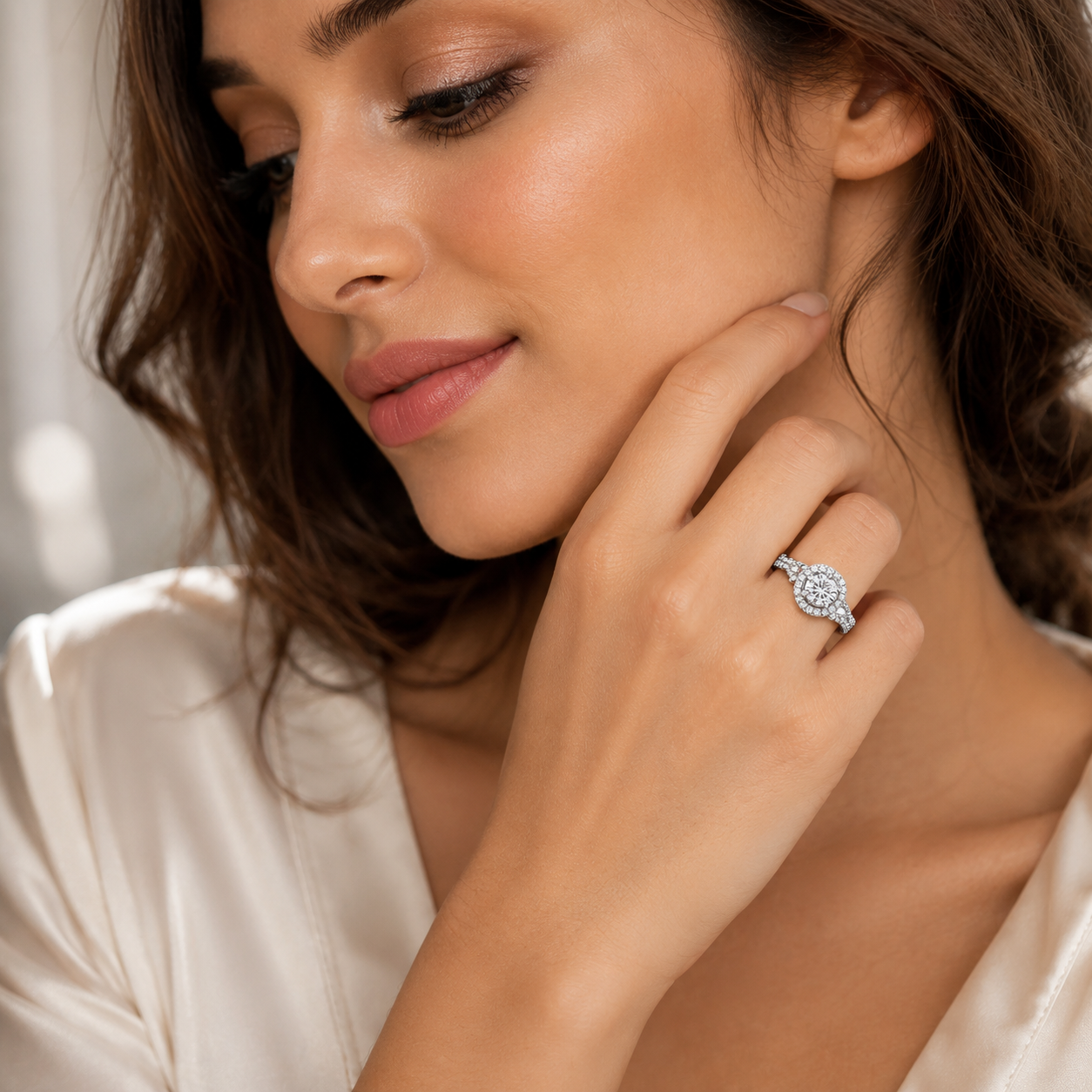 White Plated Sparkling Finger Ring | Premium Party & Daily Wear Jewelry