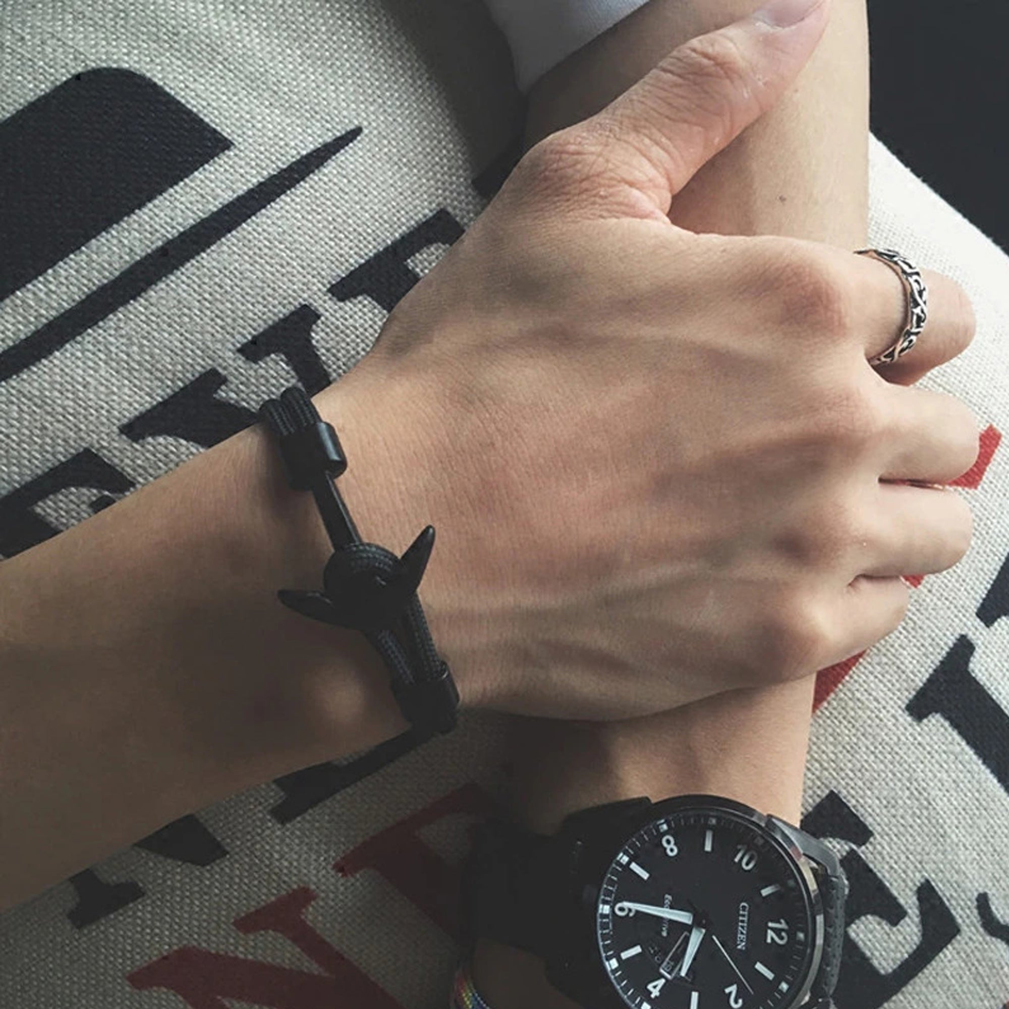 Jazz and Sizzle Men Leather Wraparound Bracelet