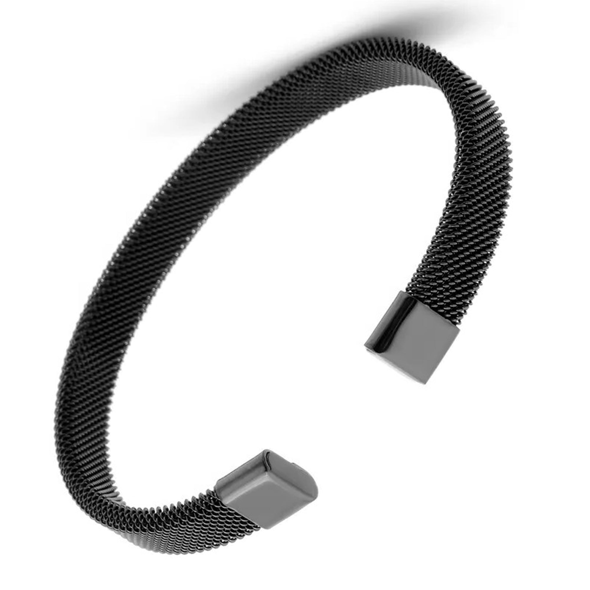 Jazz and Sizzle Men Black-Plated Kada Bracelet