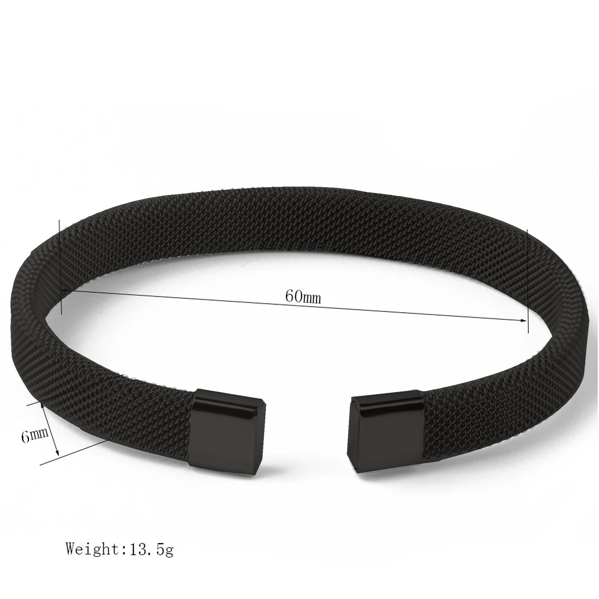 Jazz and Sizzle Men Black-Plated Kada Bracelet