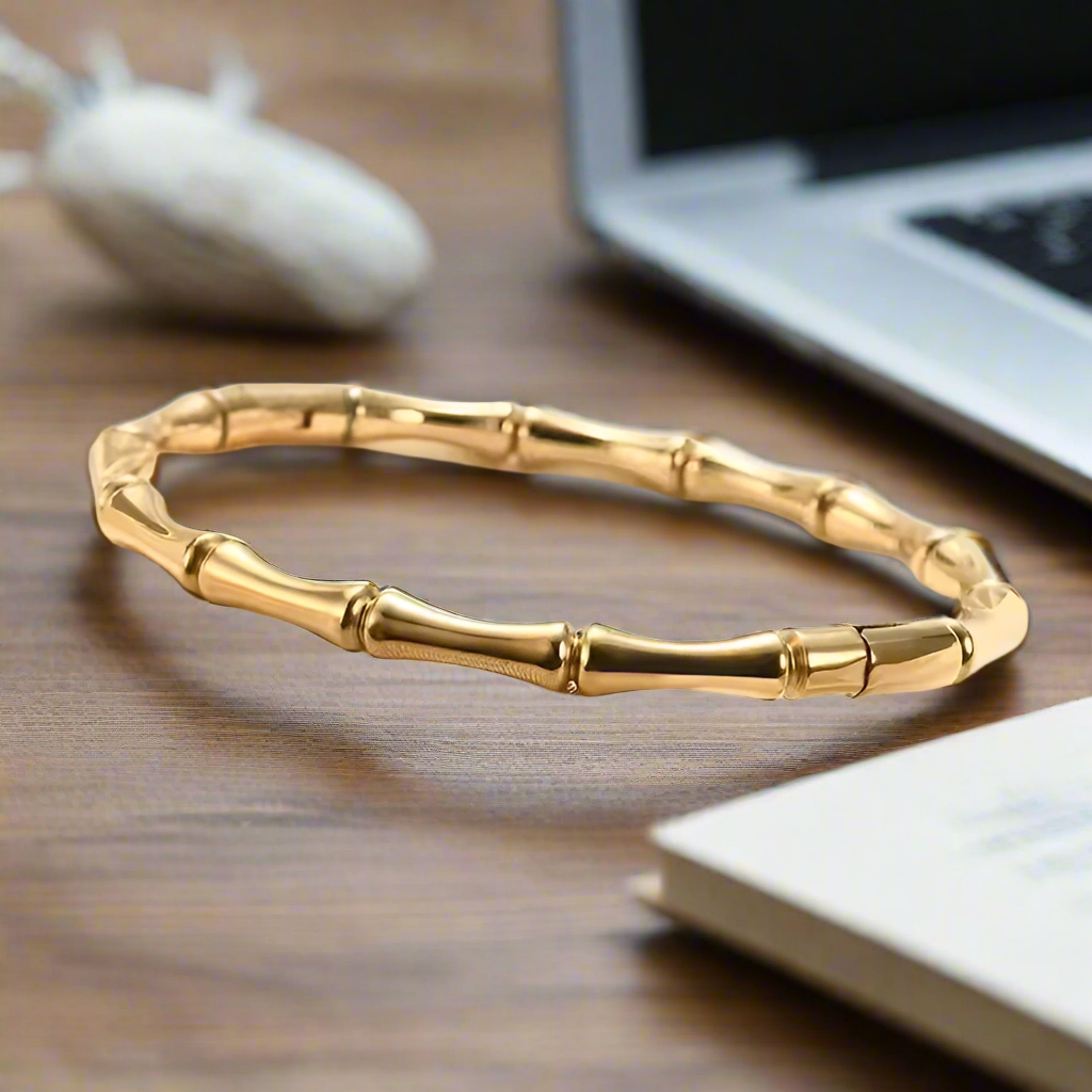 Jazz and Sizzle Unisex Gold-Plated Bangle Style Bracelet