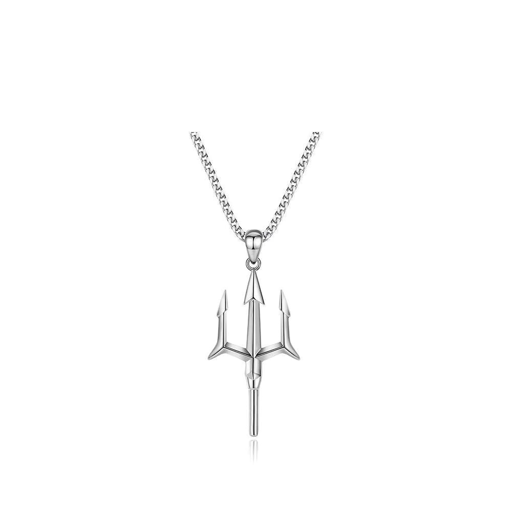 Jazz And Sizzle Trendy Trident Trishul Necklace Men Pendent & Necklace