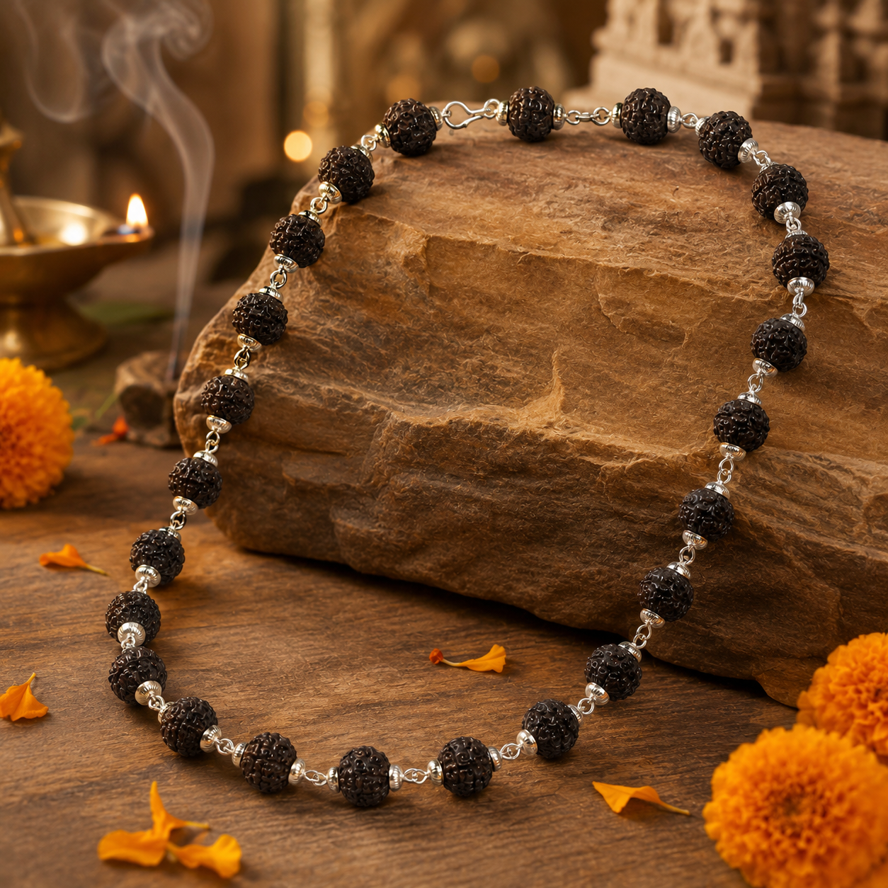Rudraksha Beads Mala for Men JS-SNC-0018