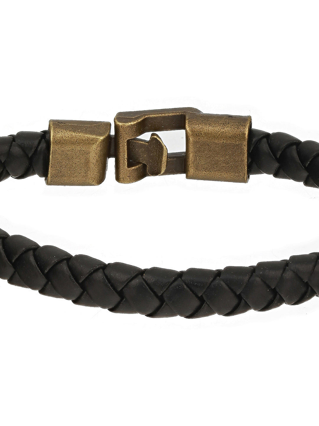 Men Pack of 3 Black Elasticated & Handcrafted Bracelets - Jazzandsizzle