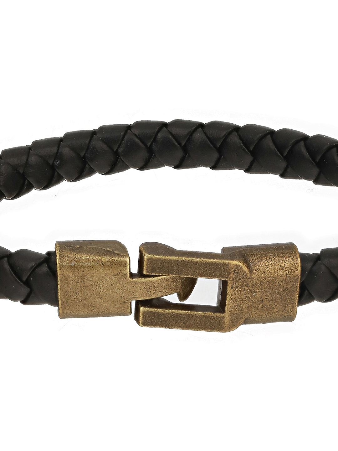 Men Pack of 3 Black Elasticated & Handcrafted Bracelets - Jazzandsizzle