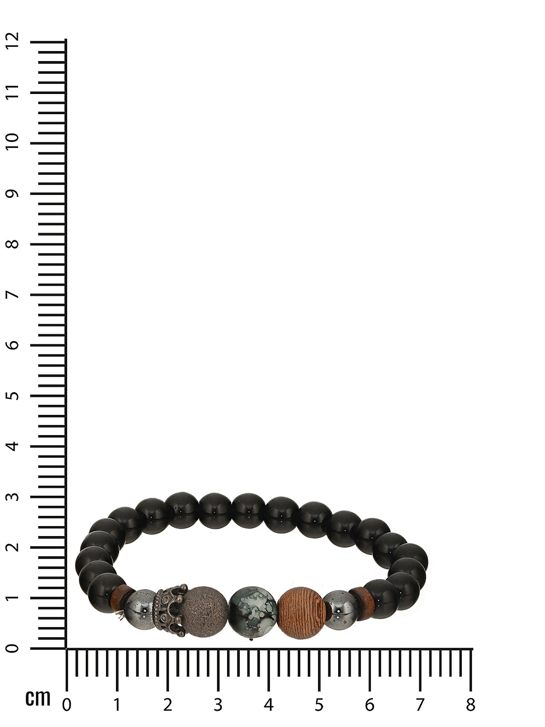 Men Pack of 3 Black Elasticated & Handcrafted Bracelets - Jazzandsizzle