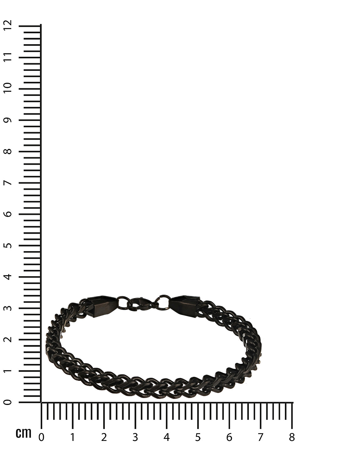 Men Black Rhodium-Plated Link Bracelet - Jazzandsizzle