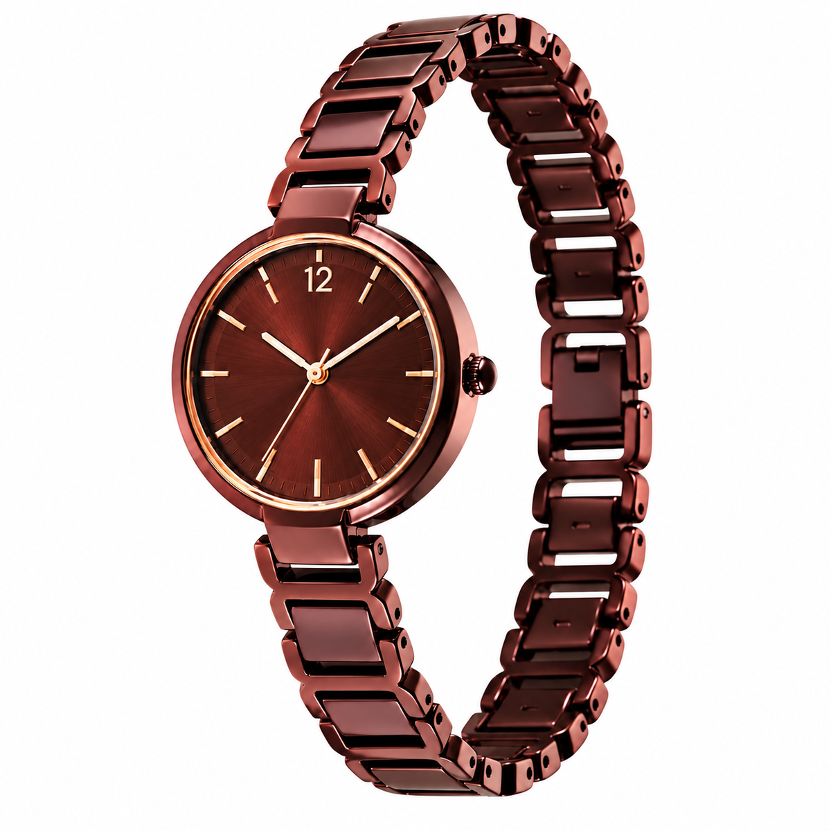 Premium Rose Gold Stainless Steel Analog Watch for Women WJ-JS26-LD0048