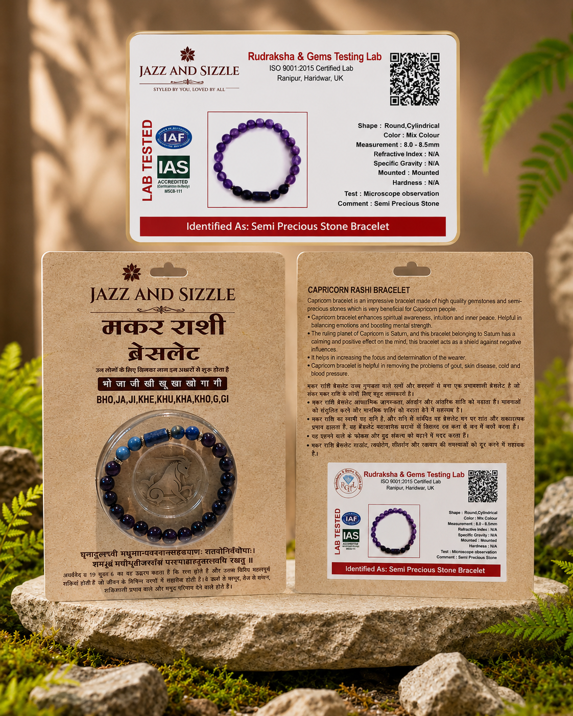 Capricorn (Makar) Zodiac Bracelet-JS-SBR-017