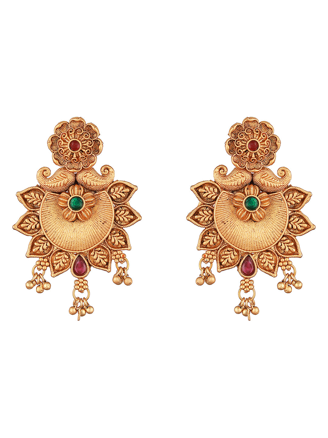 Gold-Toned Classic Studs Earrings - Jazzandsizzle