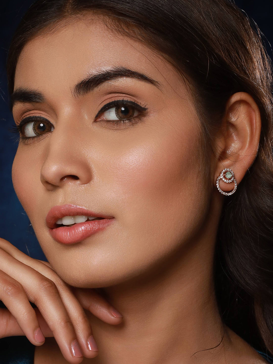 Jazz And Sizzle RoseGold-Plated Kundan Studded & Beaded Women Classic