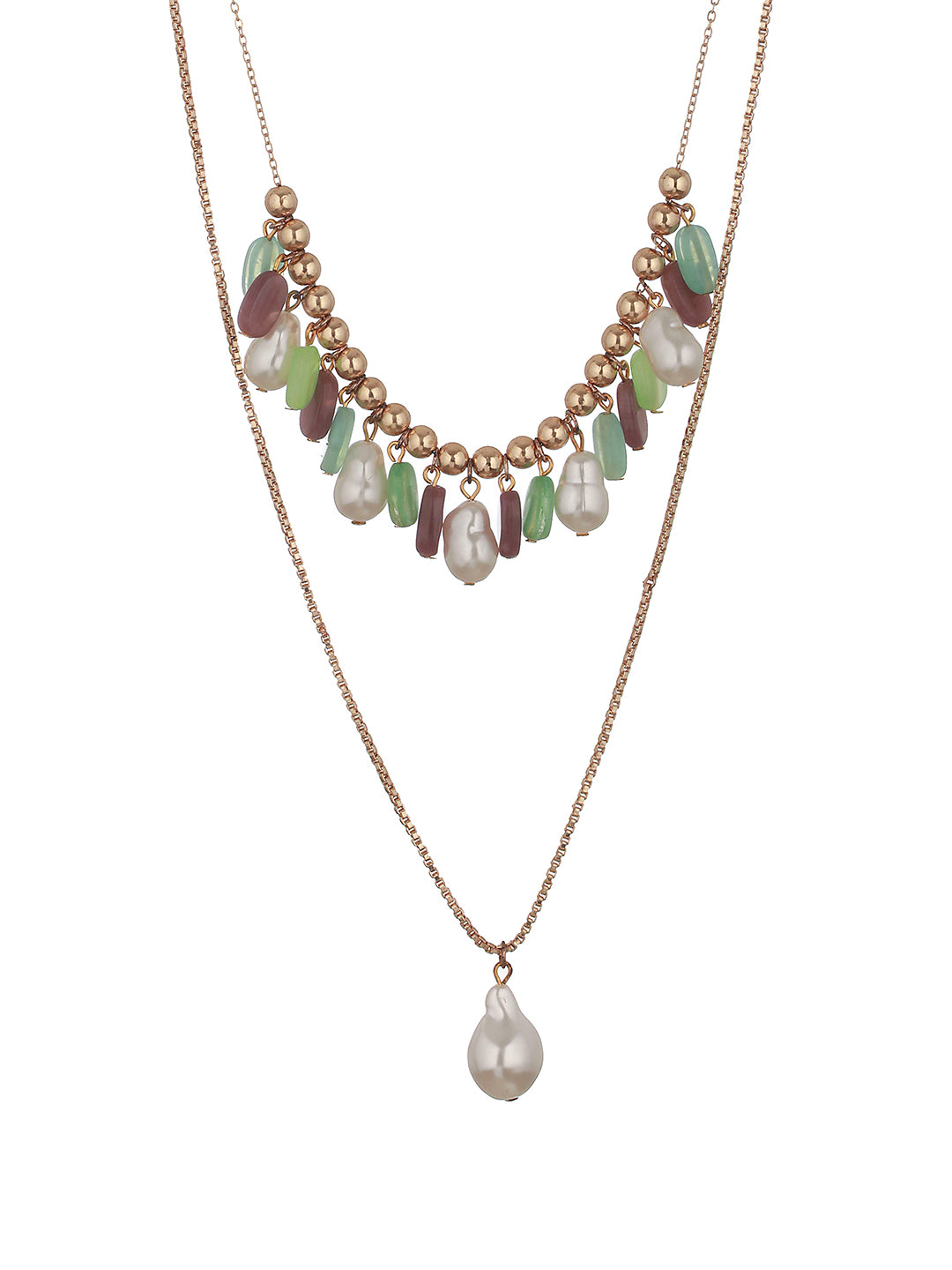 Gold-Plated Layered Necklace - Jazzandsizzle
