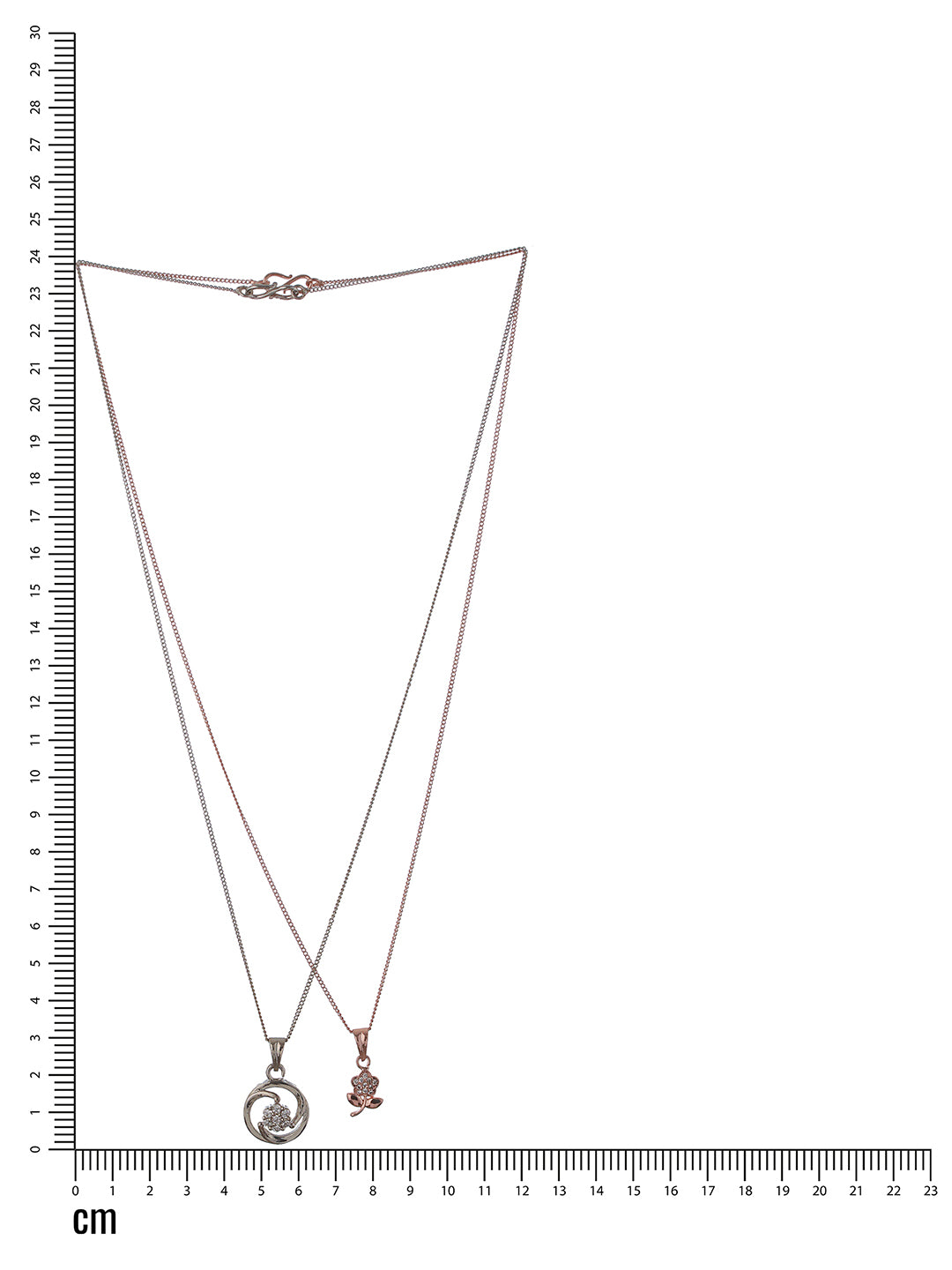 Set of 2 Rose Gold-Plated Chain - Jazzandsizzle